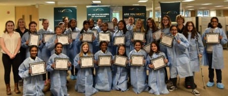 NextFlex certificates of completion for Dartmouth Middle School Balance in STEM students.